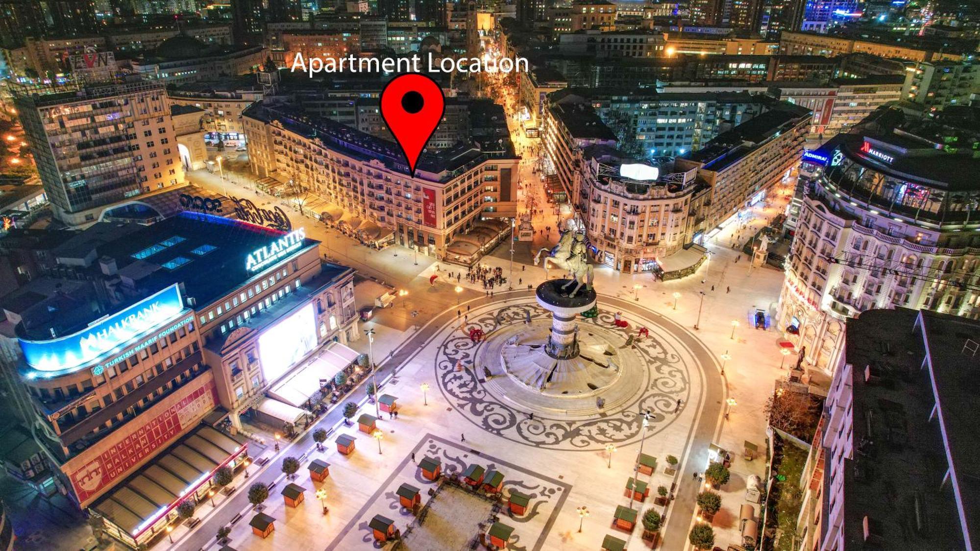 Rooftop Apartment At Mainsquare Skopje Exterior foto